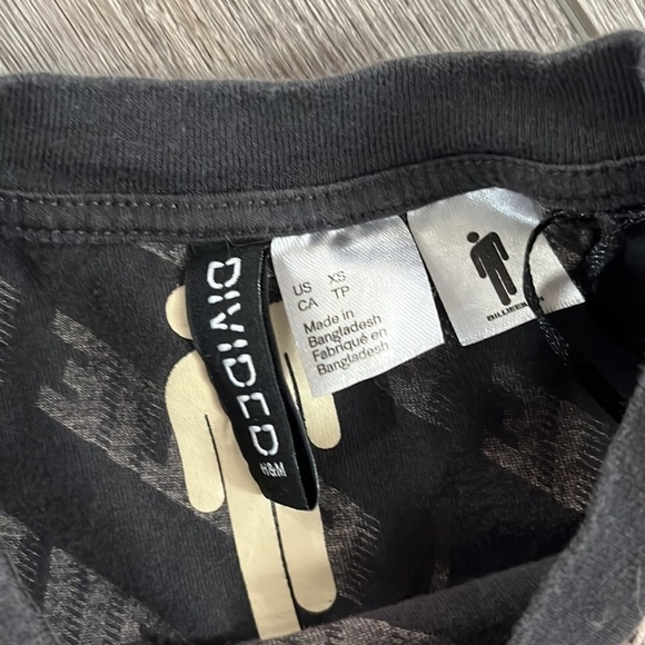 H&M Divided Billie Eilish Tshirt Dress Size XS - Picture 3 of 4